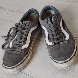 Gray and White VANS Sneakers